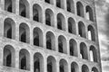 The Palazzo della CiviltÃÂ  Italiana, aka Square Colosseum, Rome, Italy Royalty Free Stock Photo